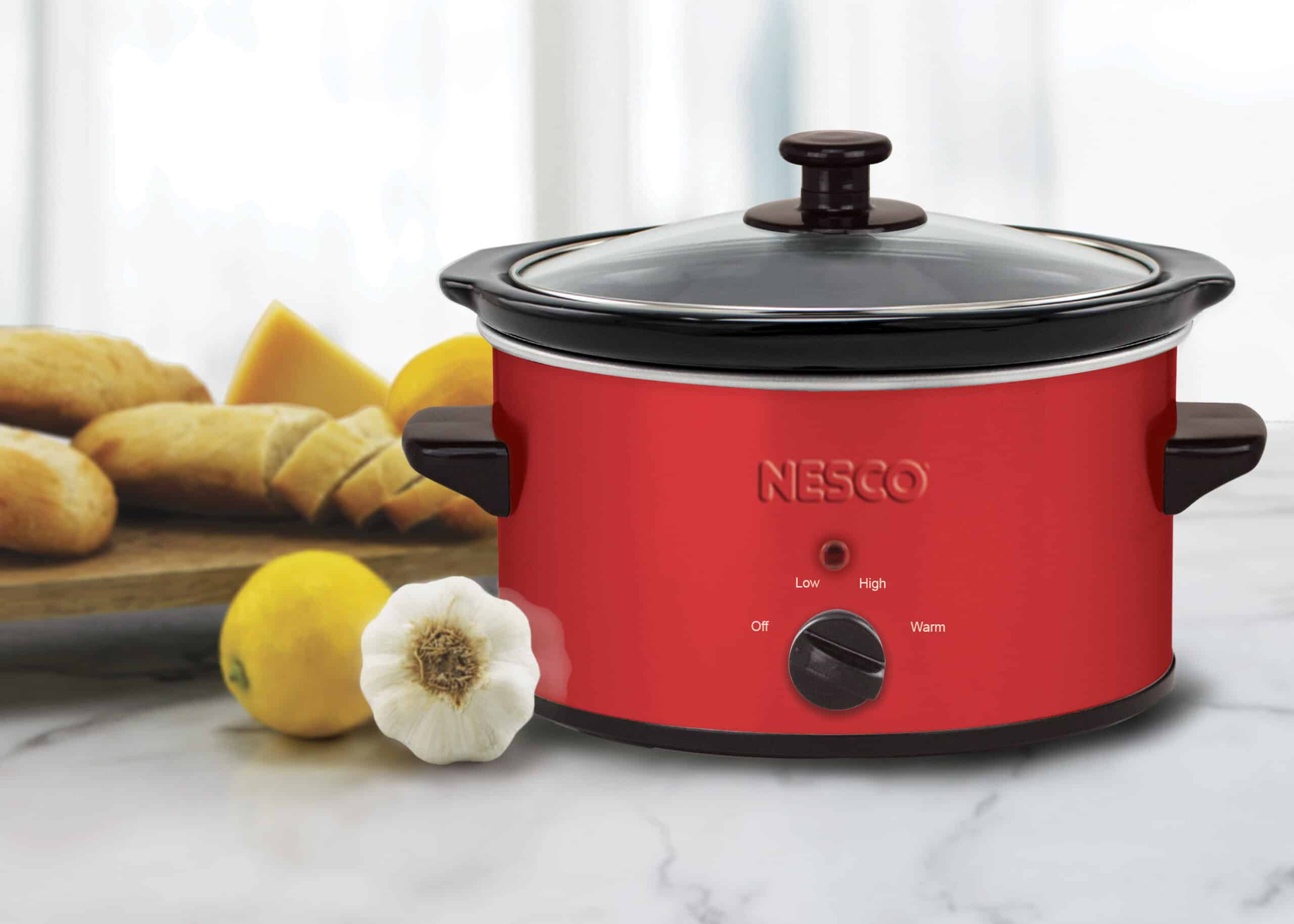 red slow cooker